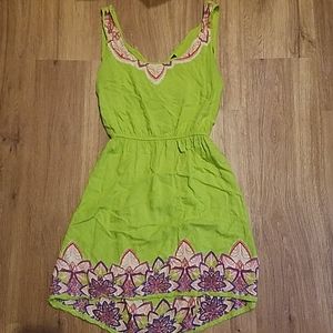 Large Angie Green Crossback Dress